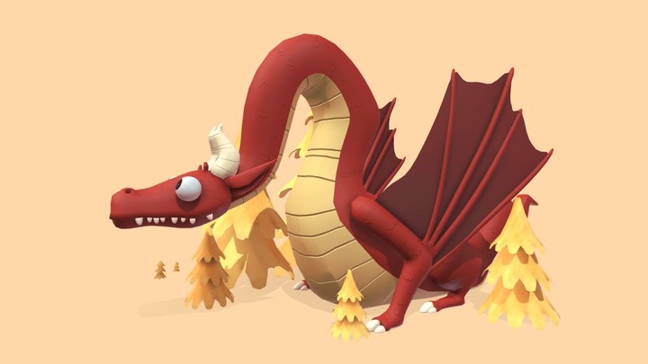 Forest dragon 3D Model