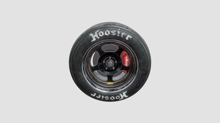 Hoosier Tire on Aero Wheel 3D Model
