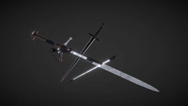 A Sword And a Gunblade – Modelo 3D gratuito STL