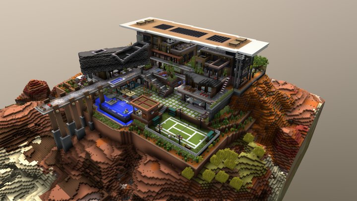 mega mansion inspired Nevada 3D Model