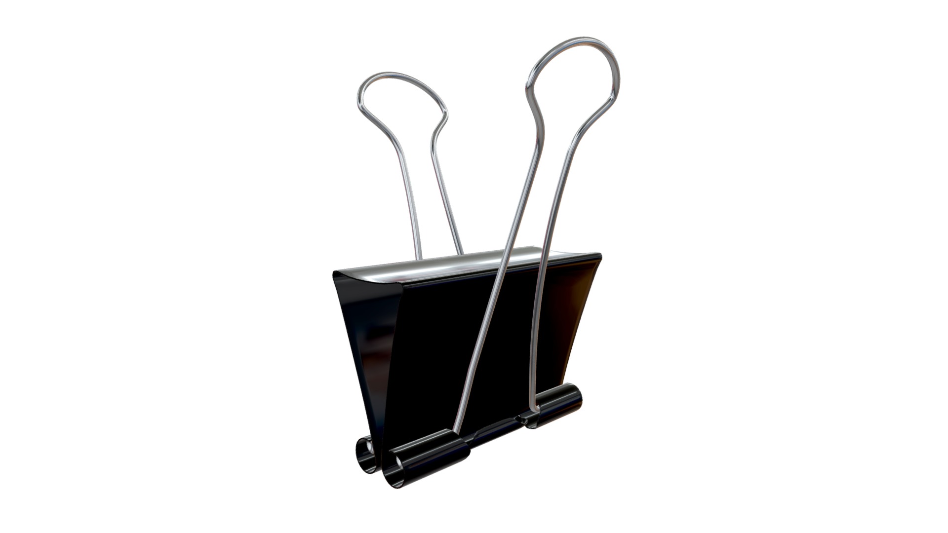 3D model Paper clip - This is a 3D model of the Paper clip. The 3D model is about a metal watering can.