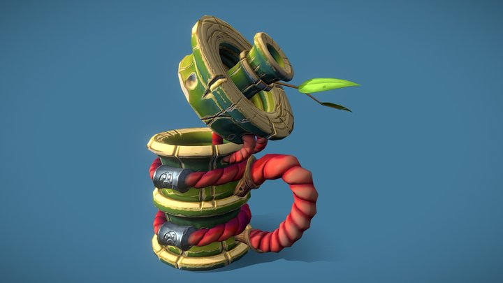 Bamboo Stein 3D Model