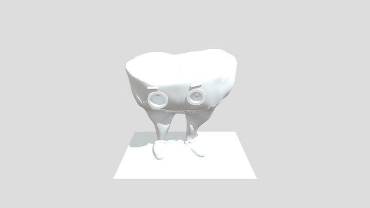 3d Zahn mit Beine 3D Model