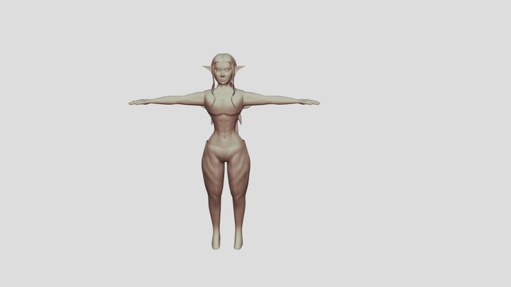 personaje potente 3D Model