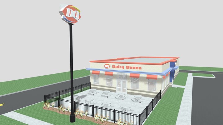 Dairy Queen restaurant – Modelo 3D gratuito STL