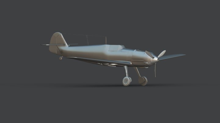 Bf-109E 3D Model