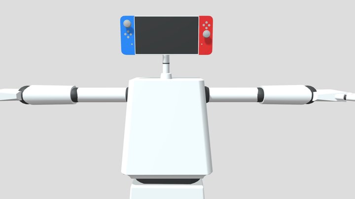 Switch Head Robot 3D Model