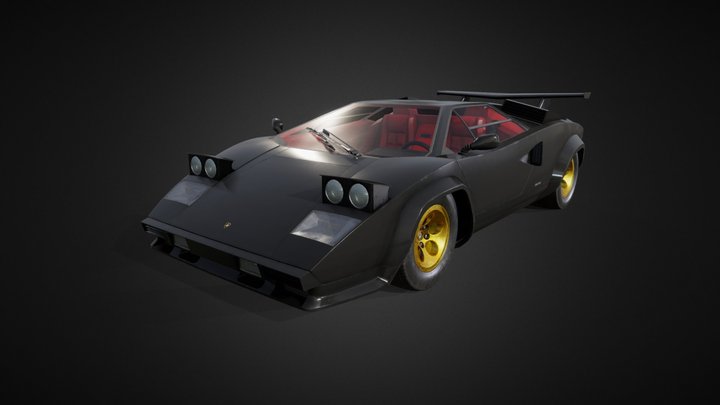 Lamborghini Countach 1985 | Free download 3D Model