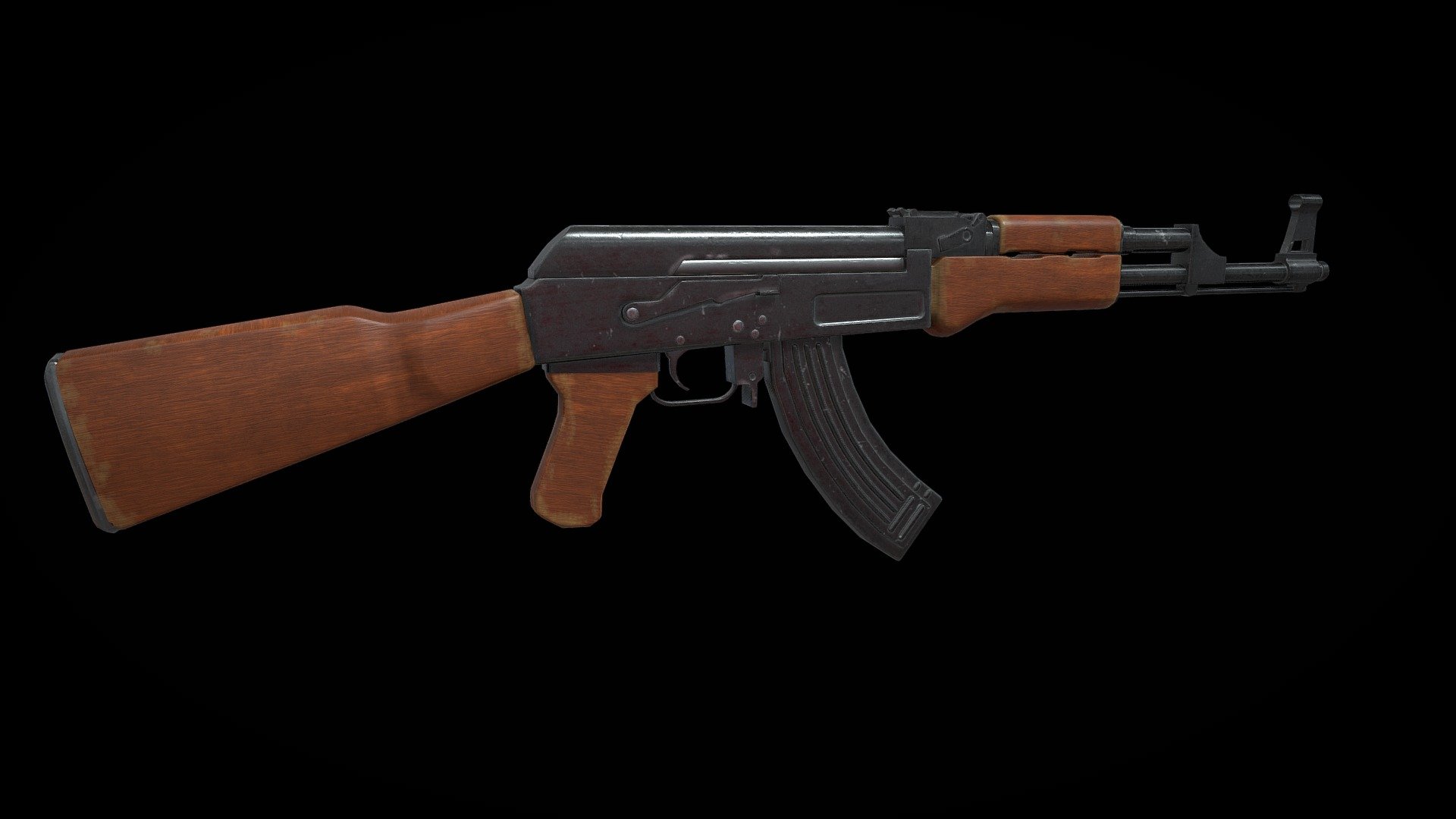 AK-47 Game-ready 3D Model - Buy Royalty Free 3D model by luka00 ...