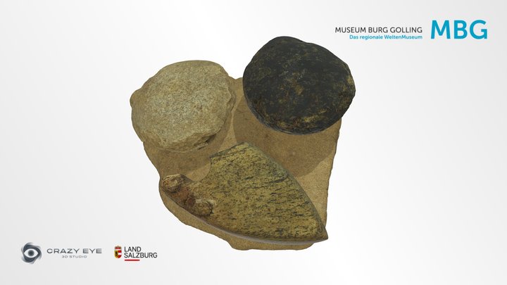 Hoard of stone tools 3D Model