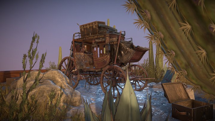 Stagecoach 3D Model