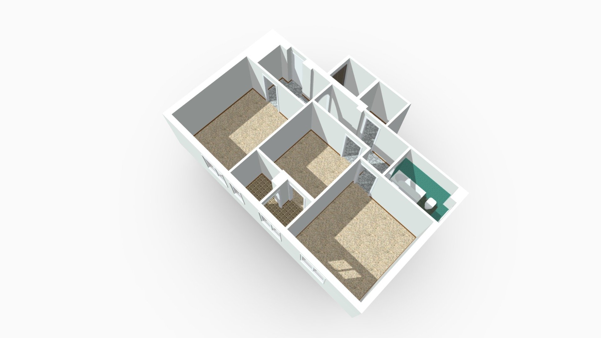 Bilocale Corso Lodi Milano — Sketchfab embed 3D viewer