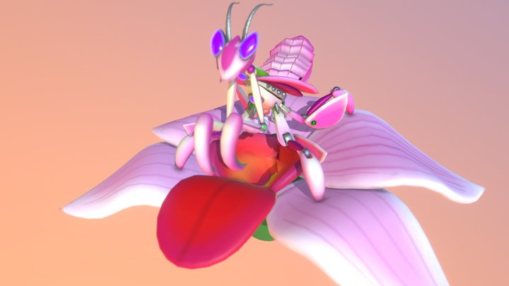 MantisBot Final Animation 3D Model