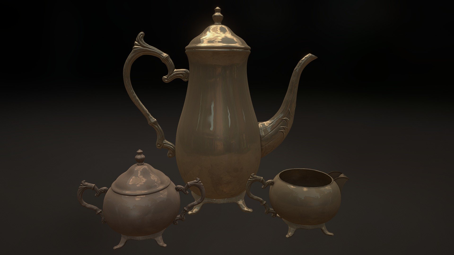 Silverware Pitcher - 3D model by bullet1984 [999ce7e] - Sketchfab