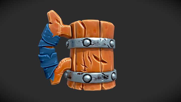Stylized Mug 3D Model
