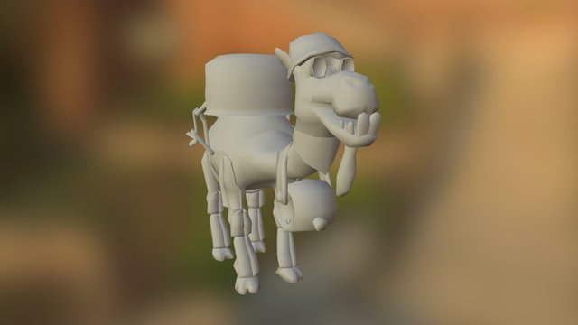Camel Low Resolution 3D Model