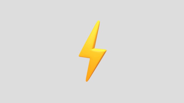 Lightning Symbol 3D Model