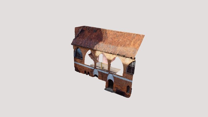 Castle of Olstzyn, corridor 3D Model