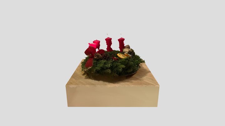 Advent wreath 3D Model