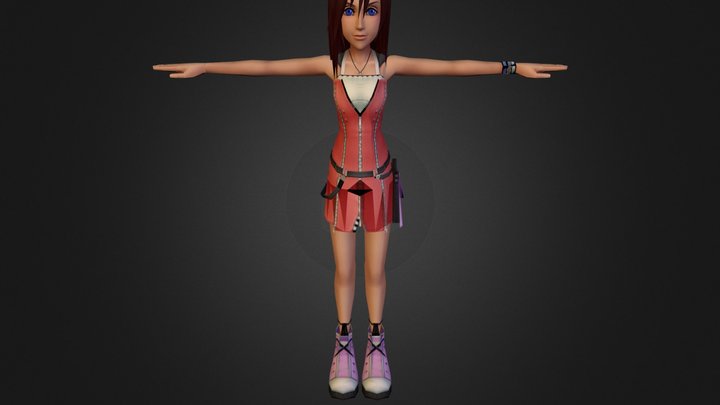 PSX PS2 - Kingdom Hearts 2 - Kairi High Poly.zip 3D Model