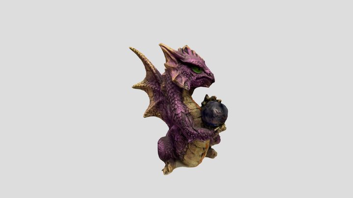 Purple dragon 3D Model