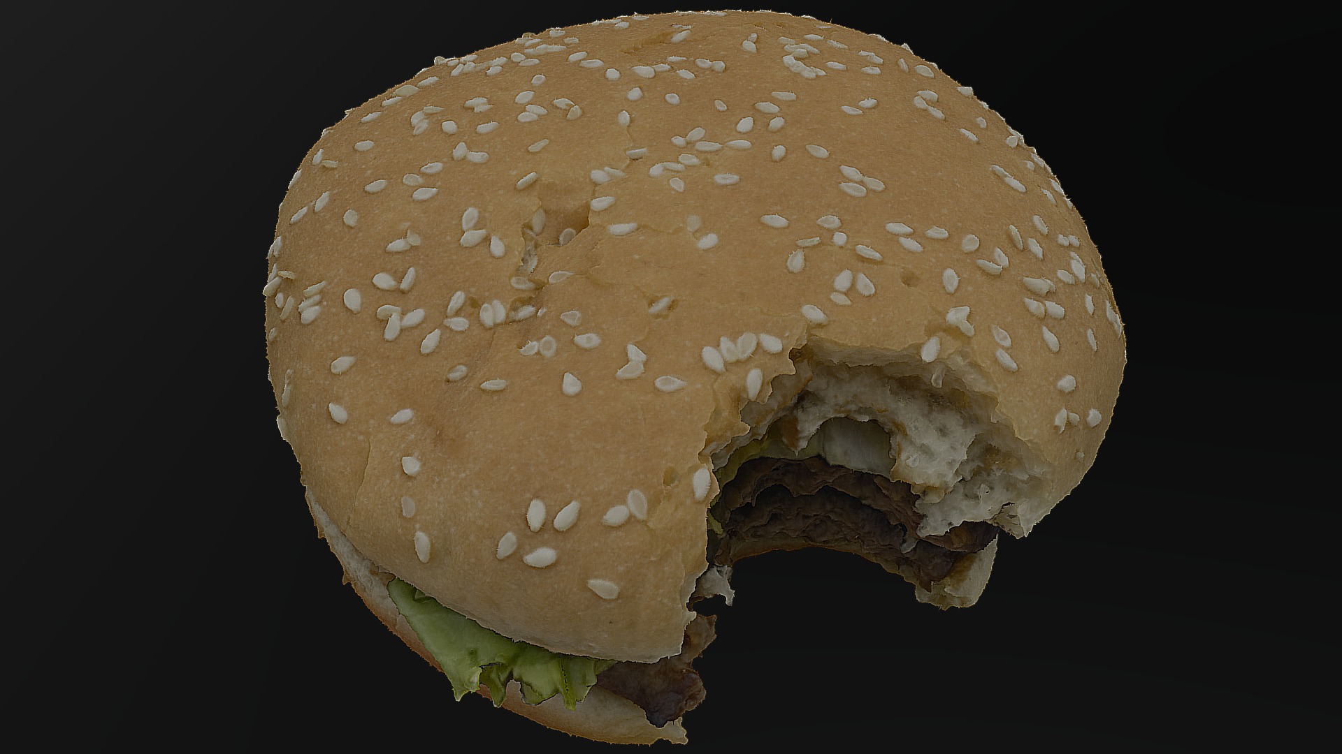 3D model Burger - This is a 3D model of the Burger. The 3D model is about a close up of a hamburger.