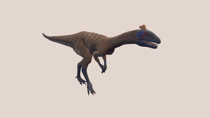 Cryolophosaurus 3D Model