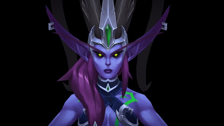 Hand-painted bust 3D Model