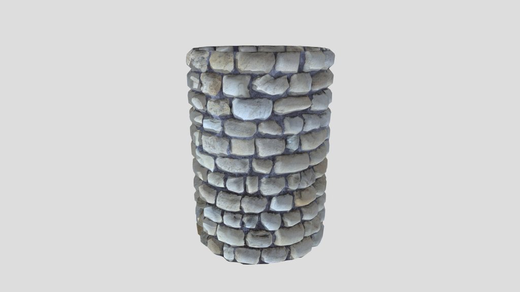 Stone Cylinder Post Pillar Limestone
