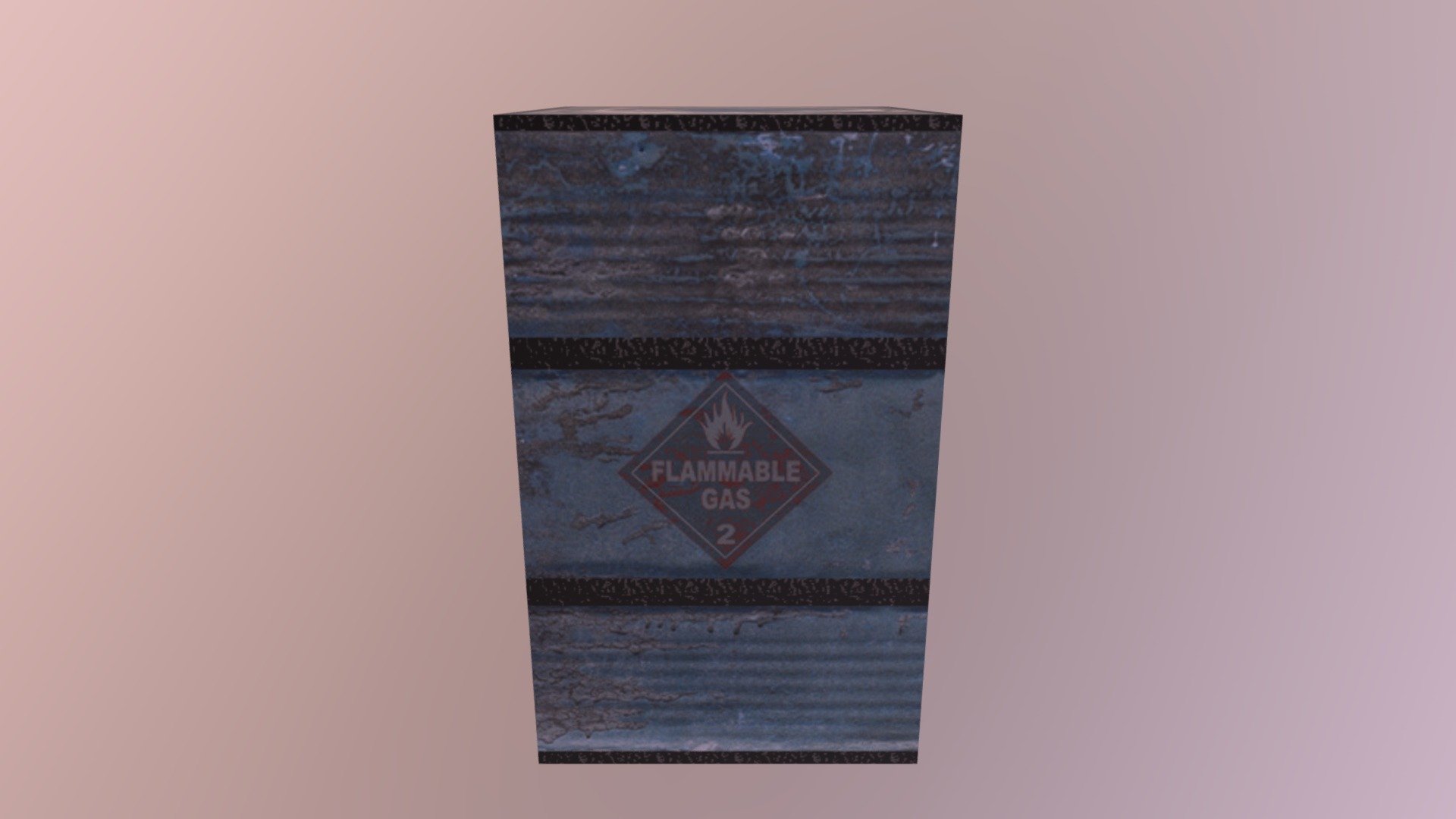Rusty Flammable Barrel