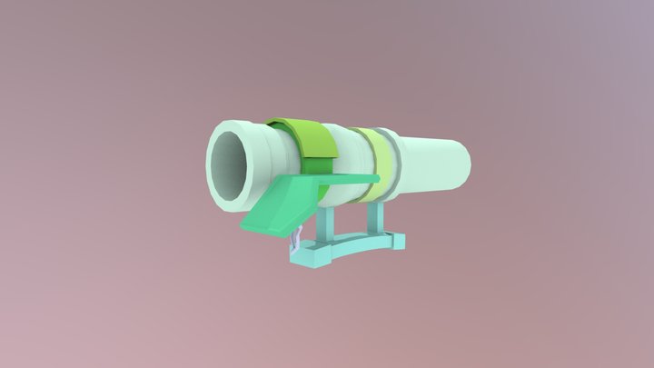 Fantasy Bazooka 3D Model