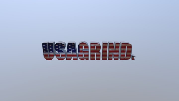 USAGRIND Logo 3D Model