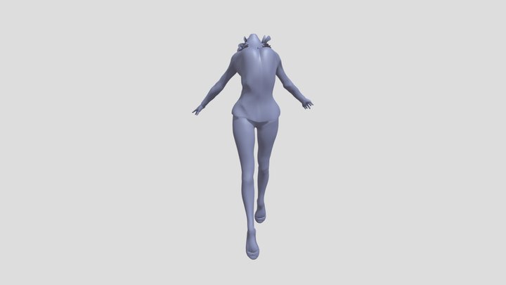 Woman_Dancing_Leaning_Back 3D Model