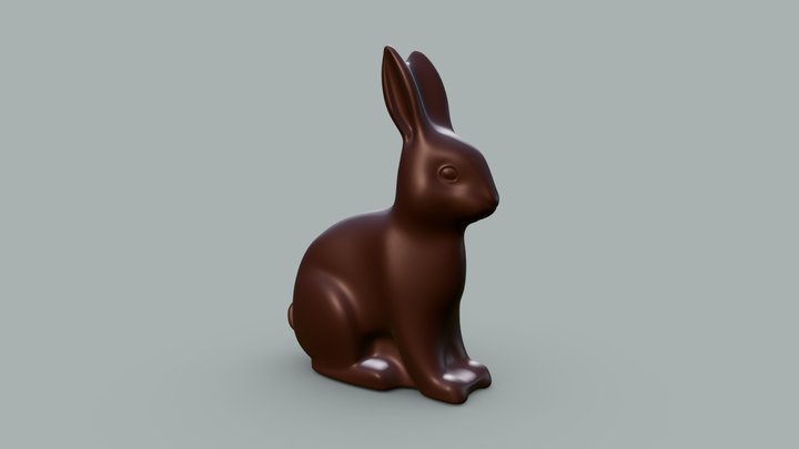 CHOCOLATE EASTER BUNNY 3D Model