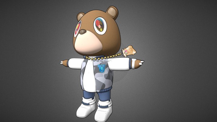 Kanye Dropoutbear 3D Model