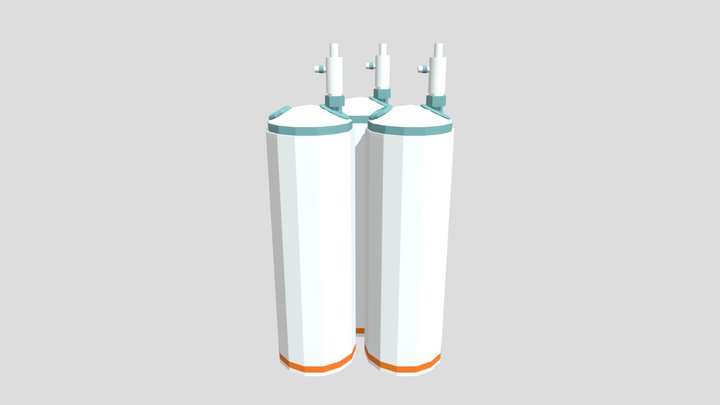 Oxygen tanks 3D Model