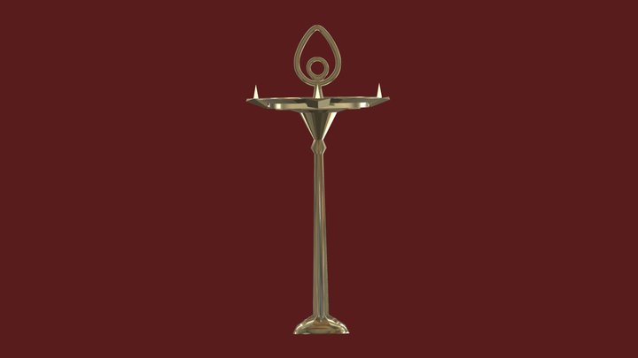 Hindu God Lamp 3D Model