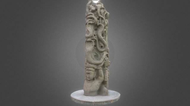 Sculpture by fine arts students on Vizag beach 3D Model