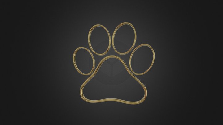 Dog Paw Pendant – Modello 3D gratuito STL