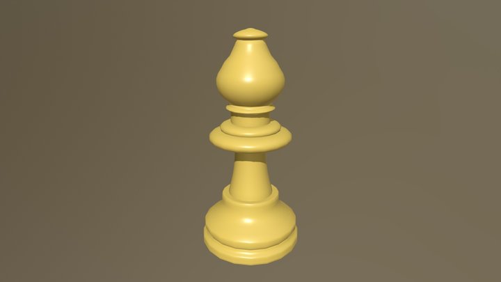 Chess Bishop 3D Model