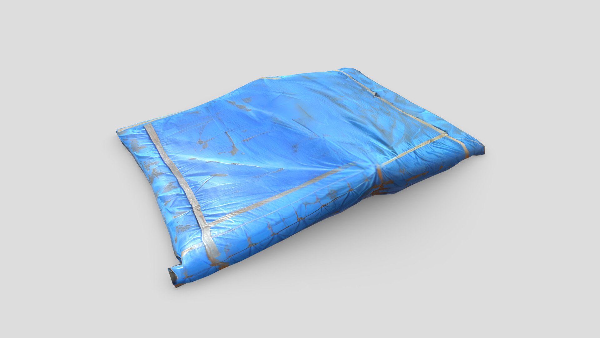 Folded Blue Tarp Buy Royalty Free 3d Model By Plaggy 99abcee Sketchfab Store