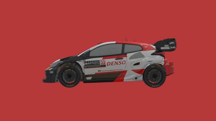 WRC TOYOTA GR YARIS RALLY1 3D Model