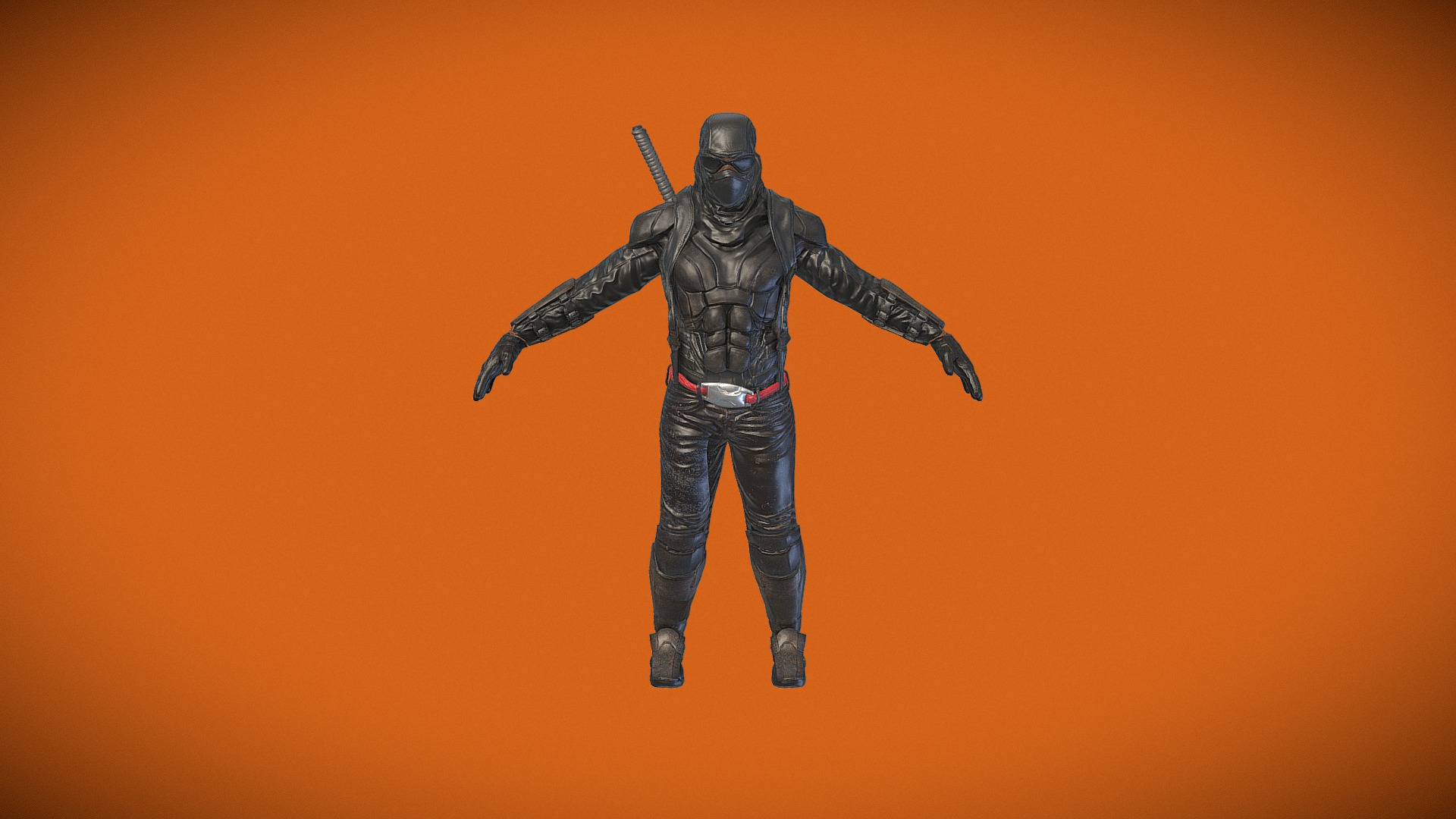 3D model Ninja - This is a 3D model of the Ninja. The 3D model is about a person in a garment.