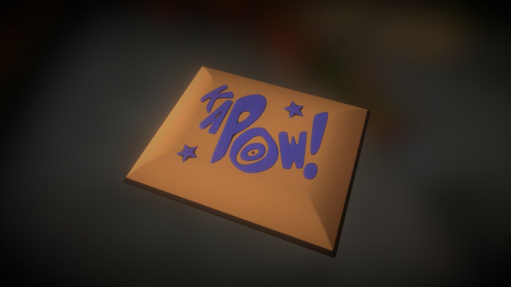 Kapow Pillow + Text