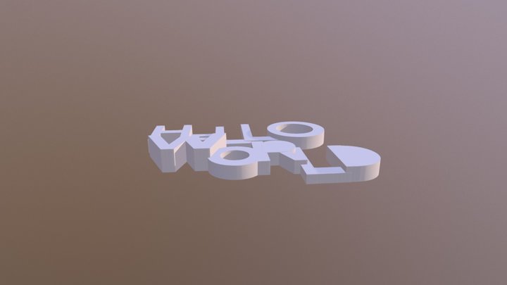 GM Hello World 3D Model