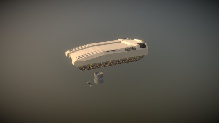 Desert Wolf Tank 3D Model