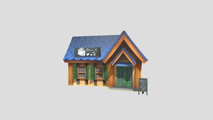 LowPoly Store 3D Model
