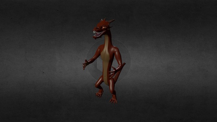 Smawgy Dragon 3D Model