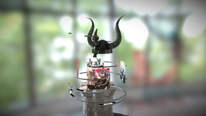 Jab Jab Helmet Display 3D Model