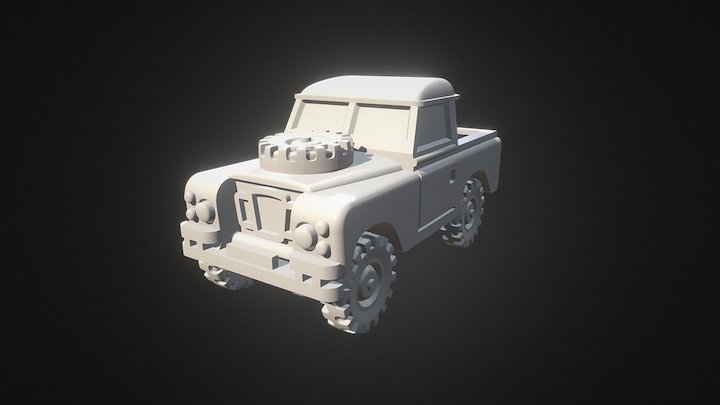 Land Rover 88 Pickup 3D Model
